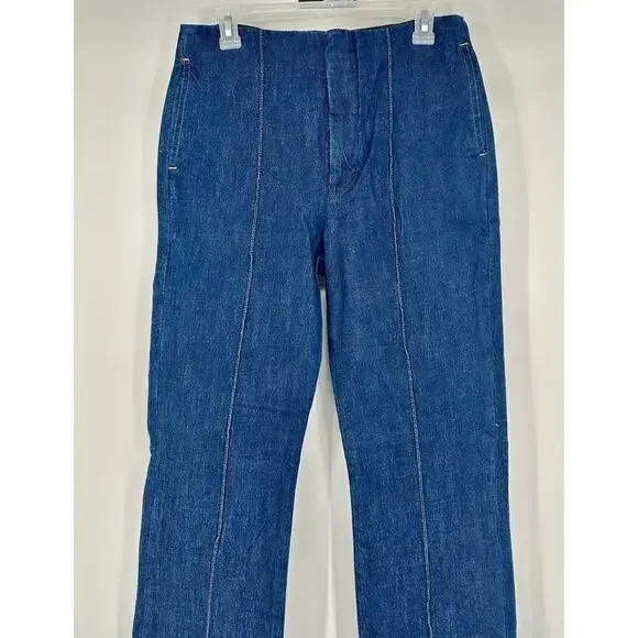 Frame Pintuck Denim Trouser Size 27 - Picture 4 of 10